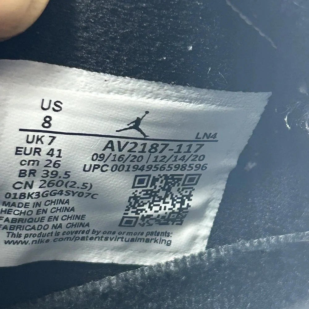 Jordan item specifics